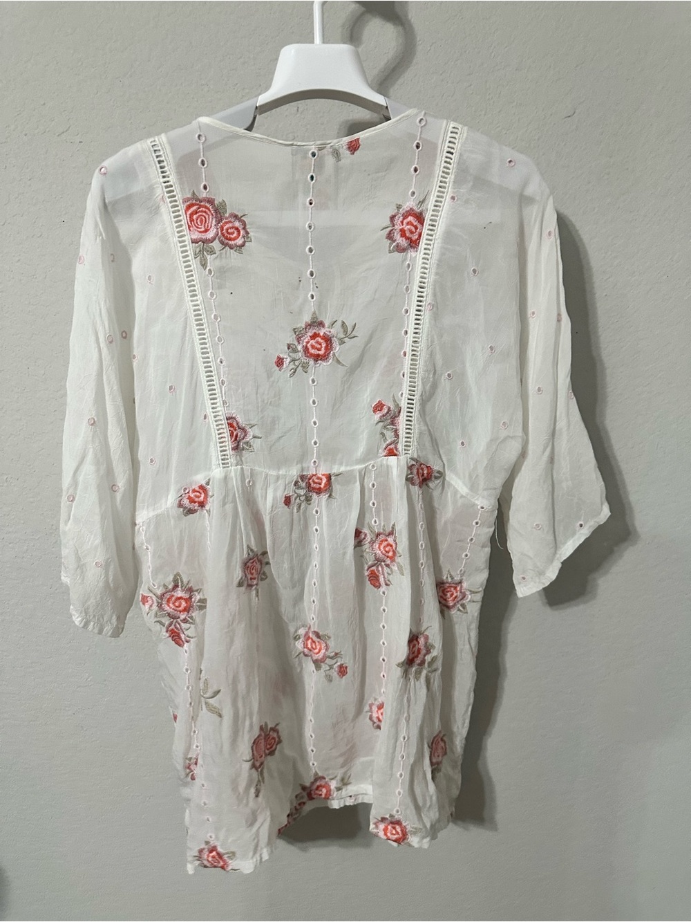 Johnny Was Nova tassel white embroidered top in size Small. - Picture 3 of 10